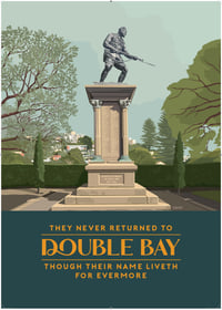 Print A2 Double Bay Memorial - Artwork by Domenic Bartolo 