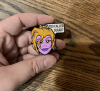 Image 4 of Mouse Character Pin - 1.75 Inch Wide - Black nickel metal
