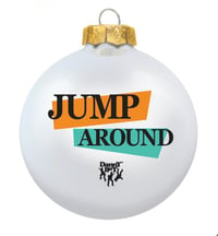 Image 2 of House of Pain ☘️ Jump Around Glass Christmas Ornament by Danny Boy O'Connor.