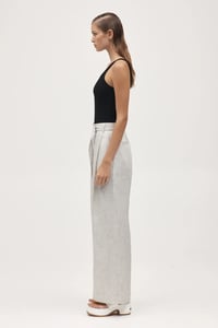 Image 2 of marle Lili pant twill stripe linen