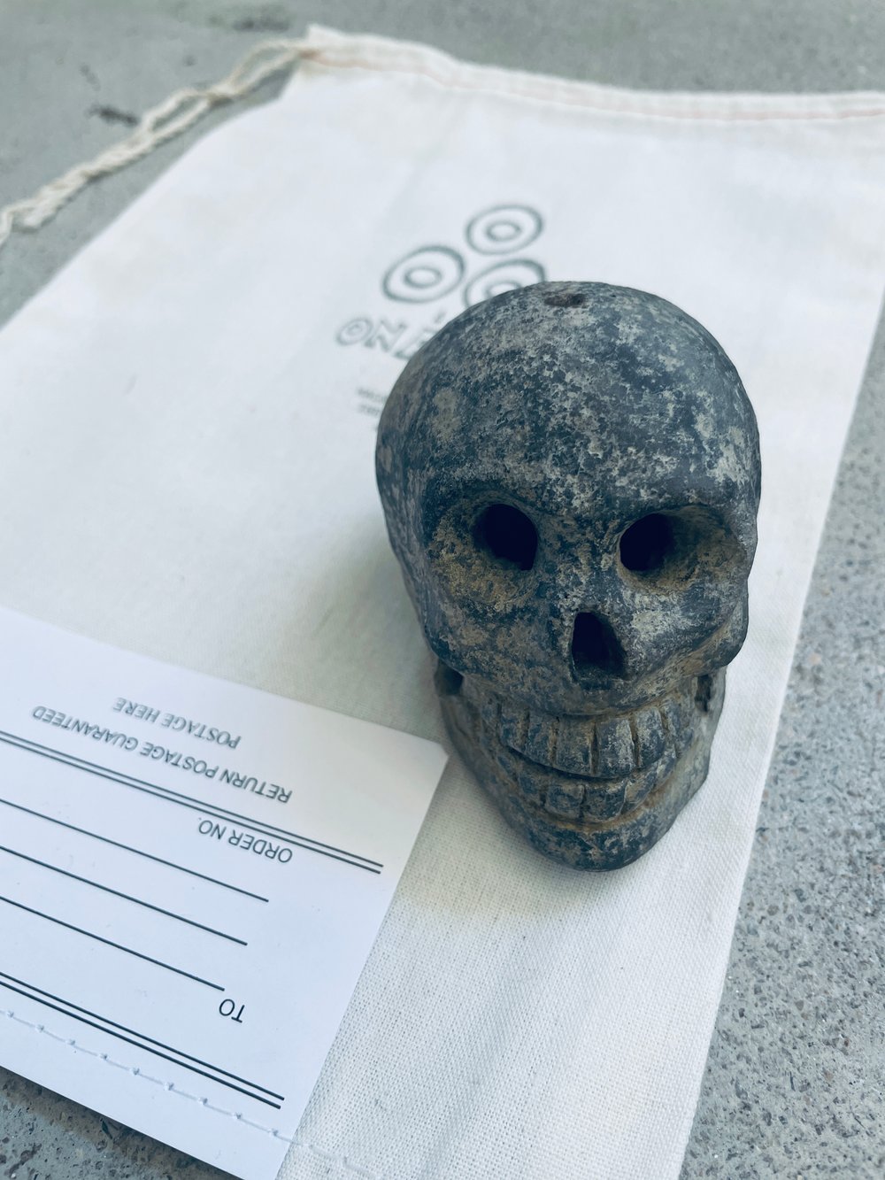 Image of SKULL INCENSE BURNER