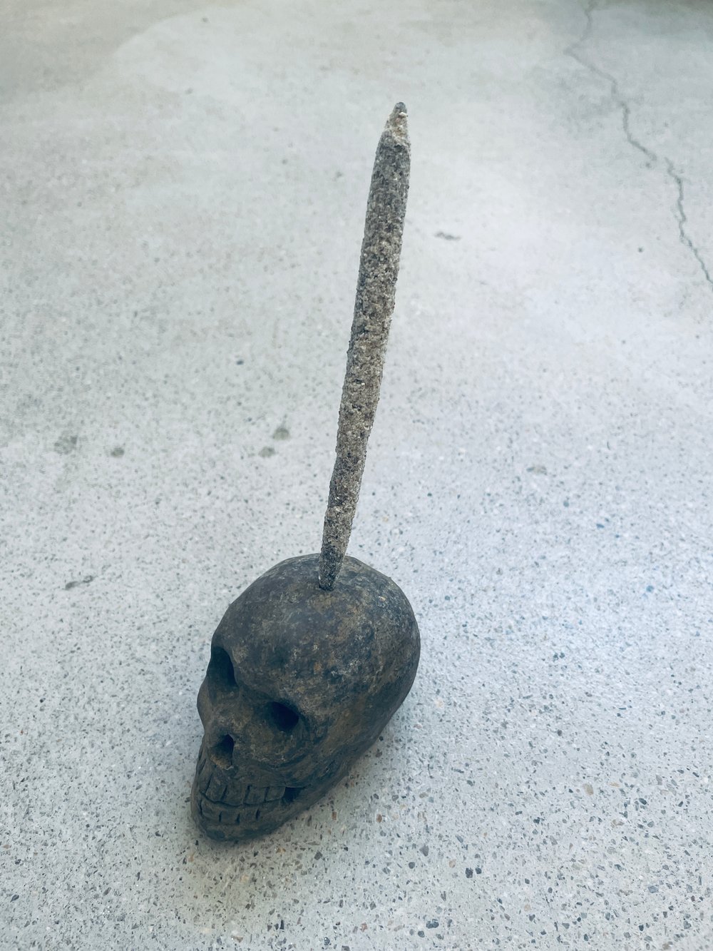 Image of SKULL INCENSE BURNER