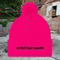 Image 5 of MBHR Pom-Pom Beanie (Black Logo)