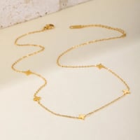 Image 2 of 18K Gold Plated Stainless Titanium Steel Dainty Necklace