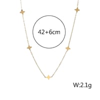 Image 4 of 18K Gold Plated Stainless Titanium Steel Dainty Necklace