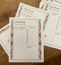 DAILY PLANNER Notecards