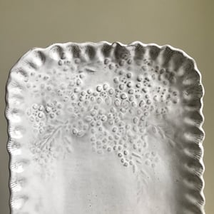 Image of Rectangular Wax Flower plate  ( 151121)