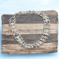 Image 2 of Chainmaille and Crystal Bracelet 