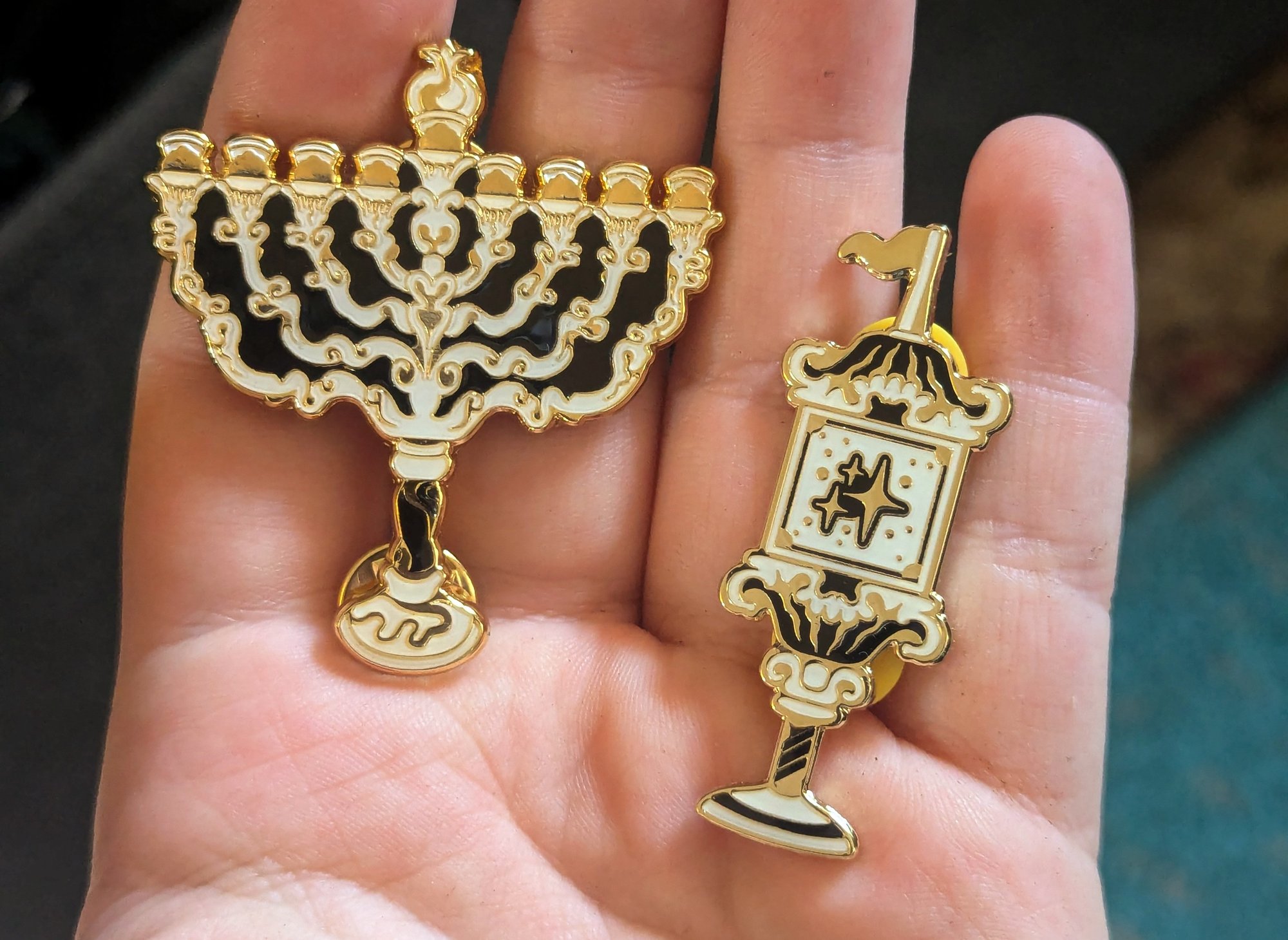 Menorah Enamel Pin | Hyde Angelus