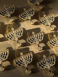 Image 1 of Menorah Enamel Pin 