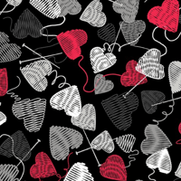 Image 9 of WOOL EWE BE MINE 42 pc 10" Square Pack by Maria Kalinowski of Kanvas Studios for Benartex Inc.
