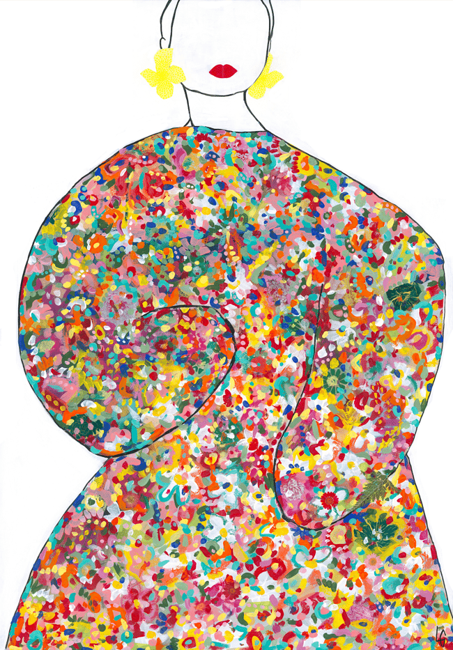 You Dress Like Your Paintings - Fine Art Print