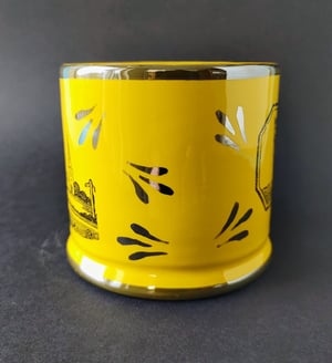 Cat canary lustre mug