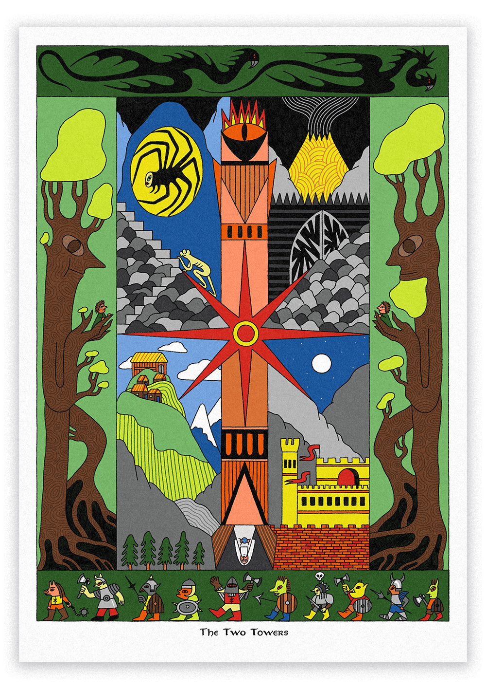 Image of Lord of the Rings Print - A4 Print