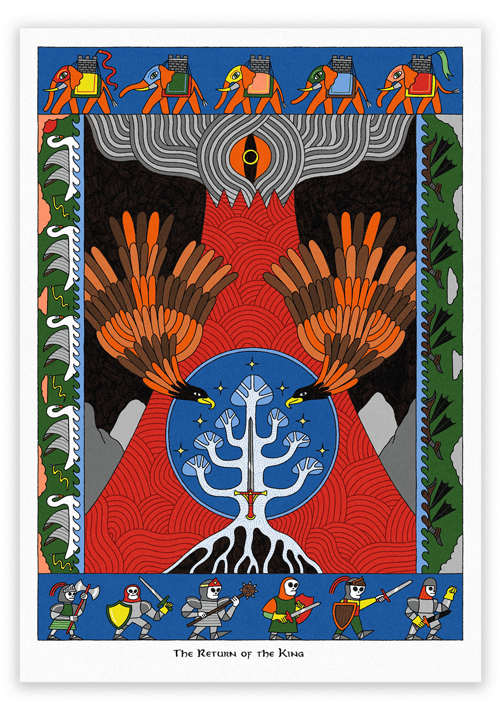 Image of Lord of the Rings Print - A4 Print