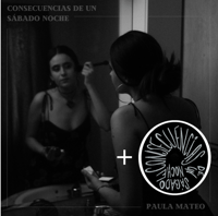 CHAPA + CD ÁLBUM "CONSECUENCIAS DE UN SÁBADO NOCHE" - PAULA MATEO