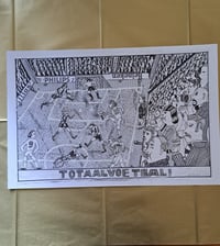 Image 1 of ORIGINAL DRAWING - TOOTALVOETBAL!