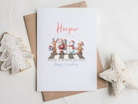 Personalised Christmas Card - Cute Christmas Gang 