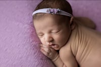 Image 6 of Little roses headband lilac