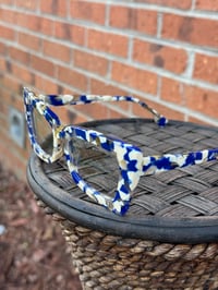 Image 2 of Blue Floral Clear Frames