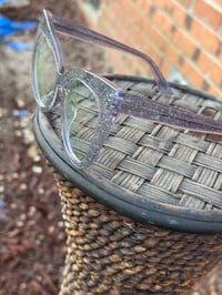 Image 2 of Gray “Sparkly” Clear Frames