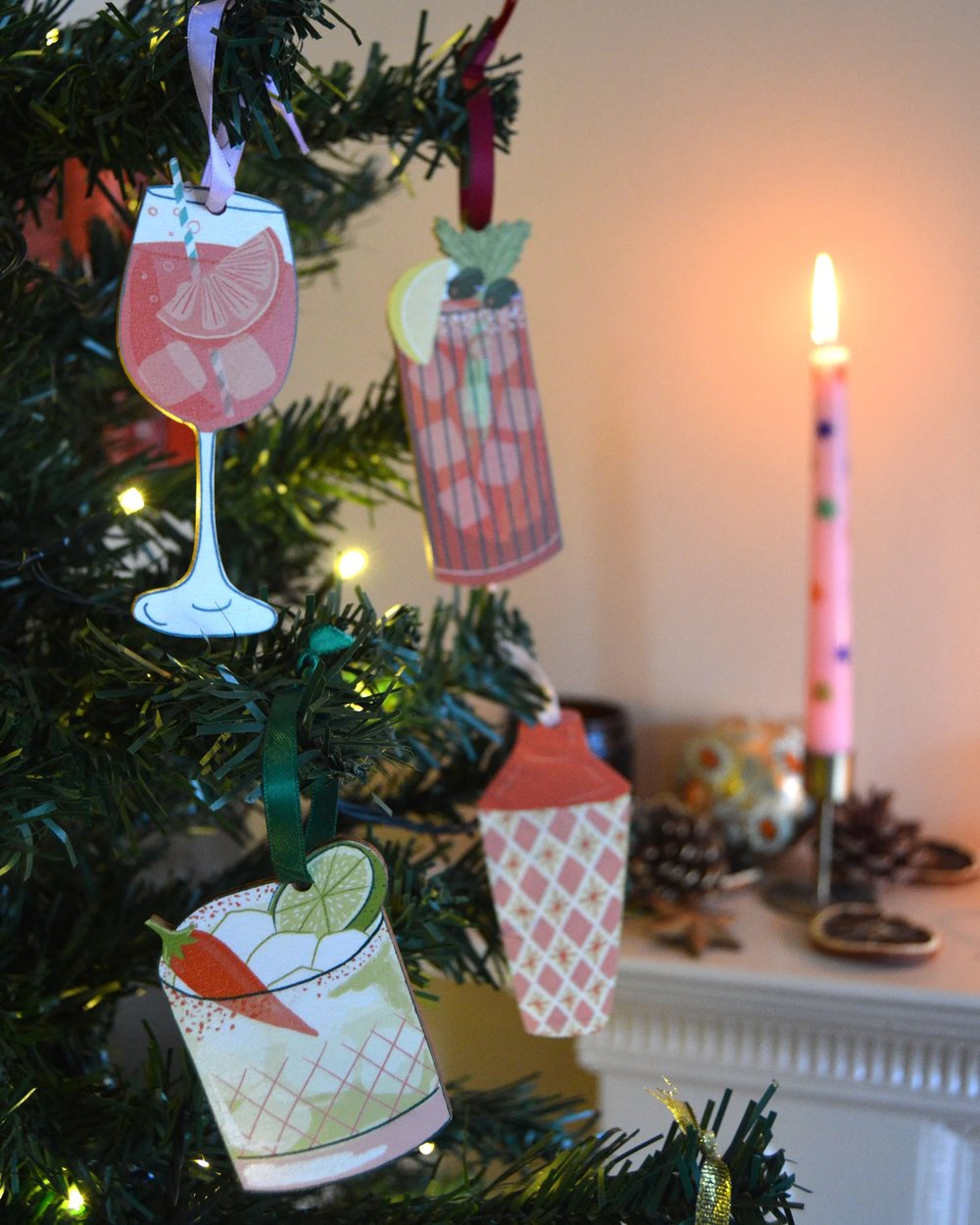 Image of Wooden Xmas decorations 