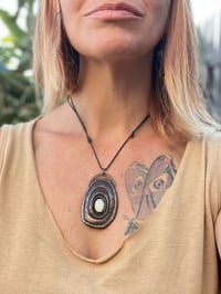 Image 2 of Inner strength. Limpet-inspired pendant with white howlite stone