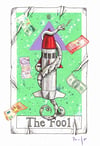 The Fool- Tarot card print available in A5 and A4