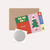 Carte à gratter sapin
