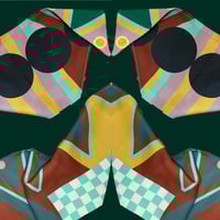 Image 3 of Zig Zaggin Neomint/Sienna Scarf