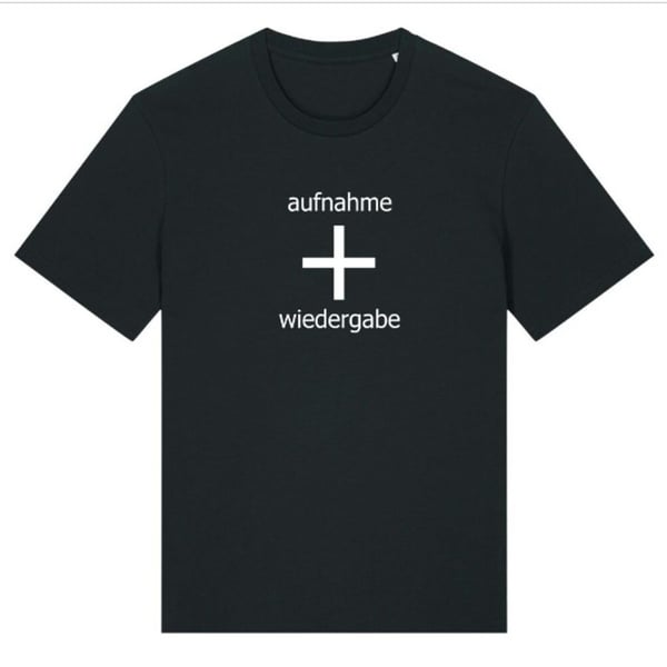 Image of aufnahme + wiedergabe Logo T-Shirt BLACK