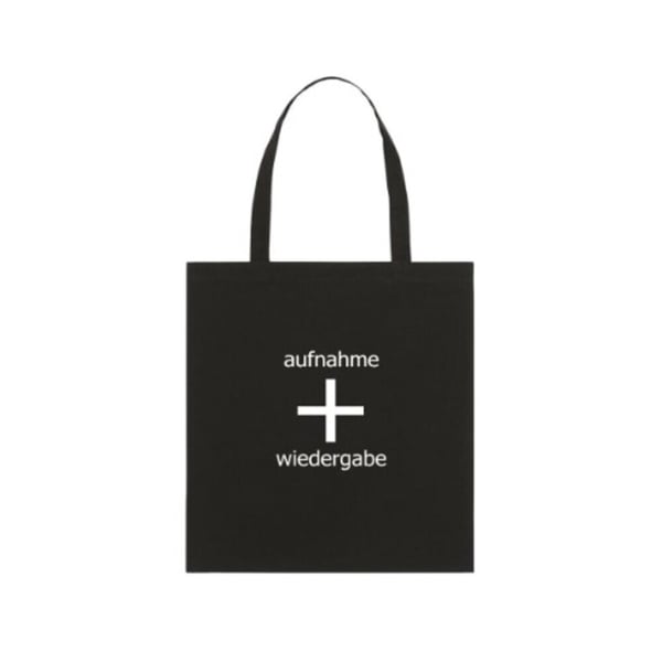 Image of aufnahme + wiedergabe Logo Tote Bag BLACK