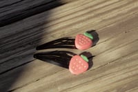 Adorable strawberry hair clip 