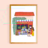 Illustration - La fleuriste 