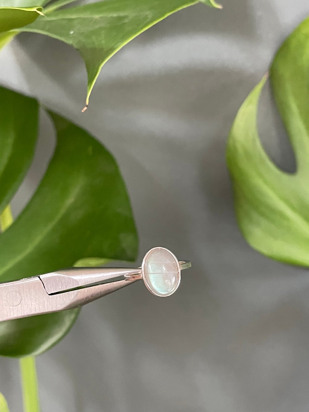 serene silver crystal rings!