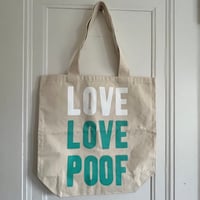 Image 1 of You Us We All Love Love Poof sturdy tote