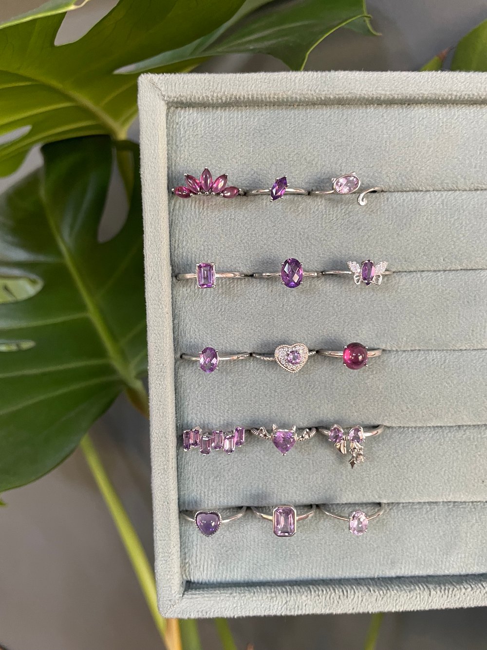 anti-anxiety crystal rings!