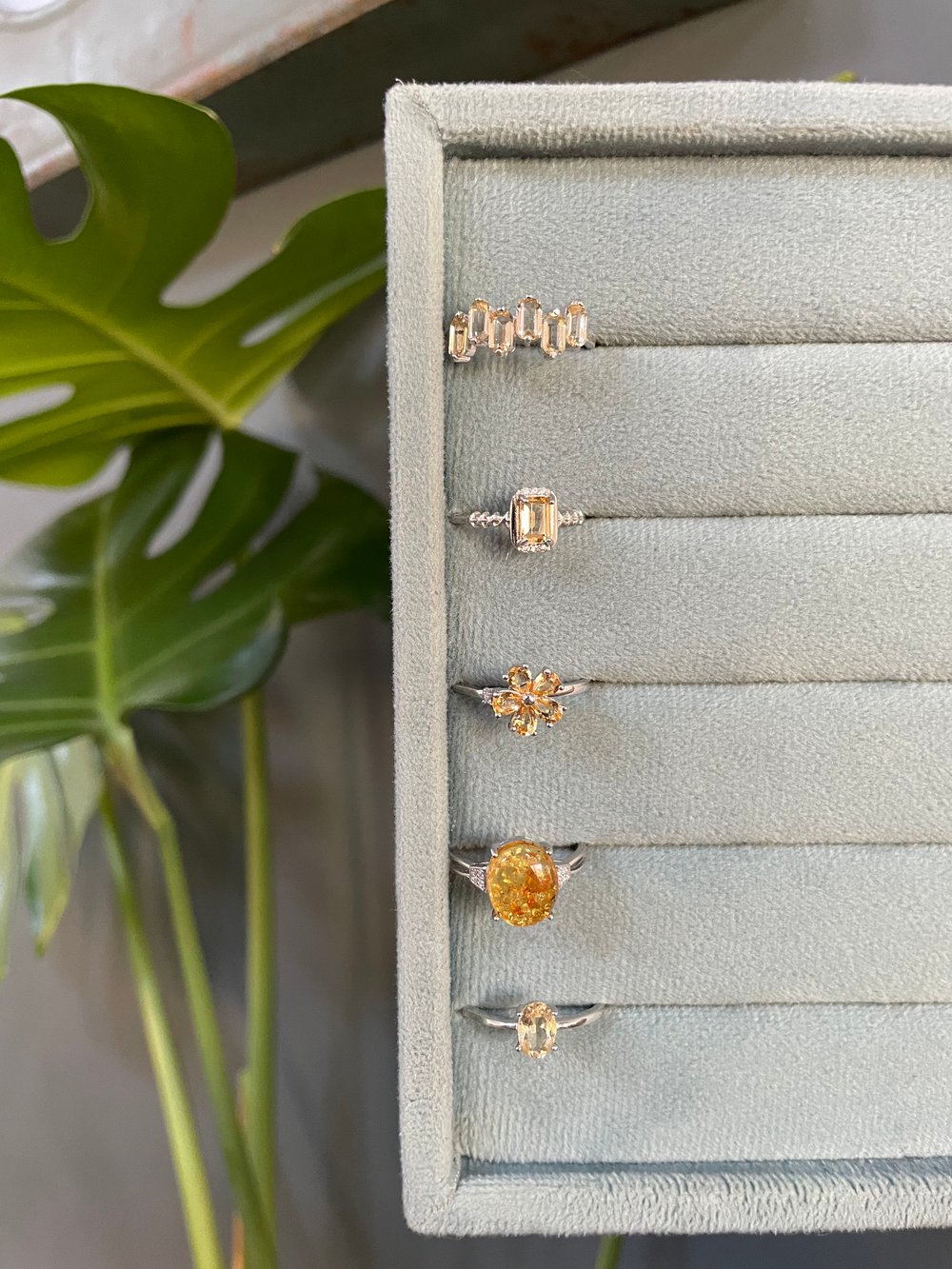 sunrise crystal rings!