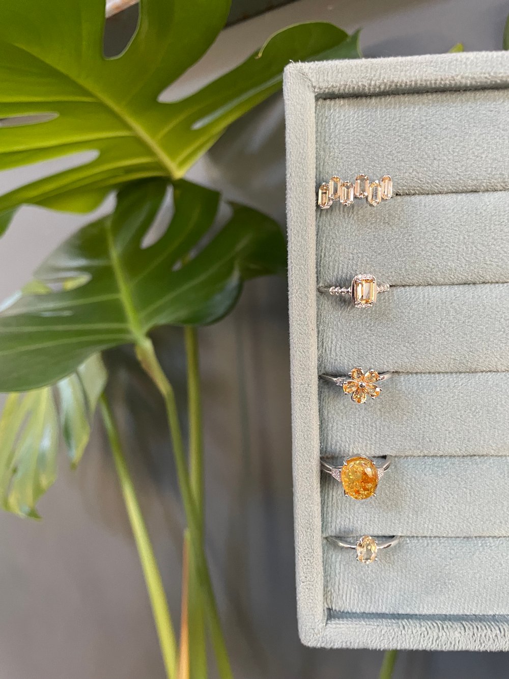 sunrise crystal rings!