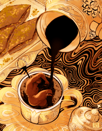 Image 2 of The Boy and The Baklava Print