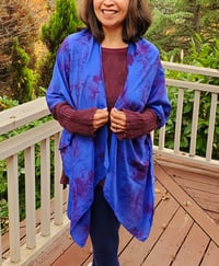 Image 1 of Hand-Dyed Silk Shawl