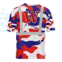 Image 3 of W Red/White Camo Hi Visibility shirt 