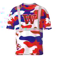 Image 2 of W Red/White Camo Hi Visibility shirt 
