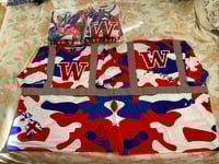 Image 4 of W Red/White Camo Hi Visibility shirt 