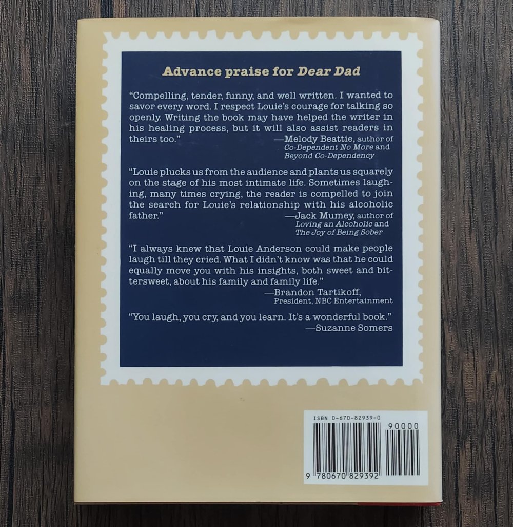 Dear Dad: Letters from an Adult Child, by Louie Anderson - SIGNED