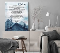 Image 2 of Mary Oliver Wild Geese Poem Art Print -You do not have to be good - Housewarming present