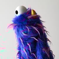 Image 2 of The CYCLOPS Critter Monster Puppet in Dark Blue