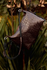 Image 1 of BURGUNDY COCCO OTTO BAG