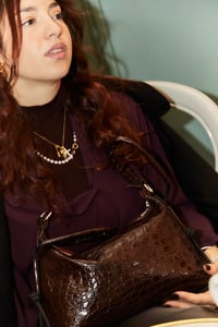 Image 4 of BURGUNDY COCCO OTTO BAG