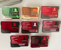 Image 3 of "Holocard" Star Wars Character ID card pins with Special Custom Tin Case